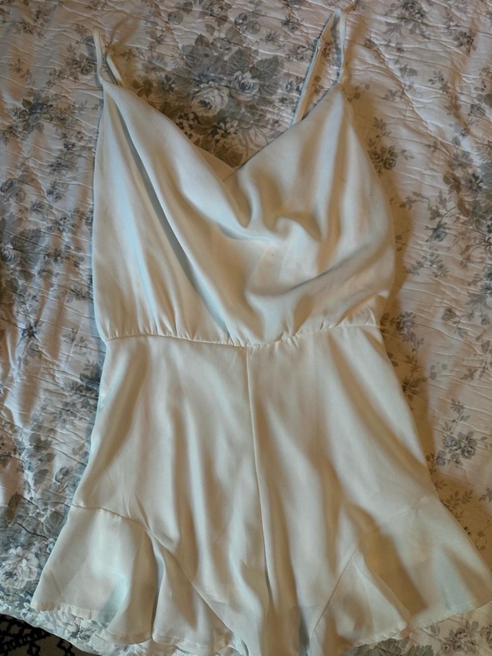 Cowl Neck Spaghetti Strap Romper